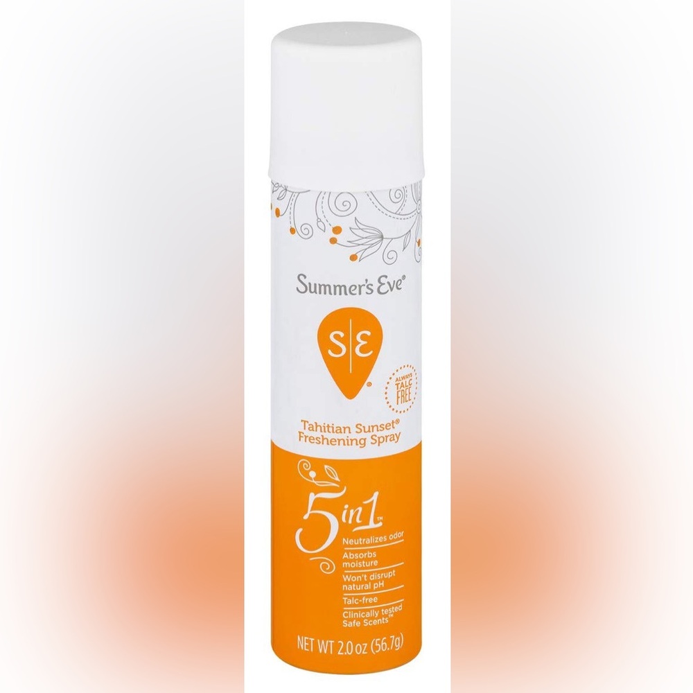 NWT- Summer's Eve 5 in 1 Freshening Spray- Tahitian Sunset- 2oz